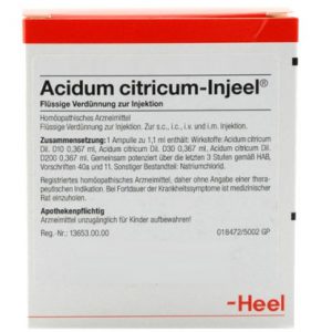 Acidum citricum-Injeel® 1