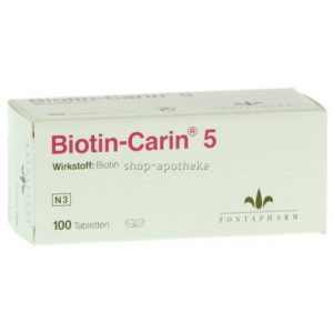 Biotin-Carin® 5mg Tabletten Lactose- und Glutenfrei