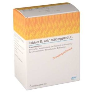 Calcium D3 acis 1000 mg/880 I.e. Brausetabletten