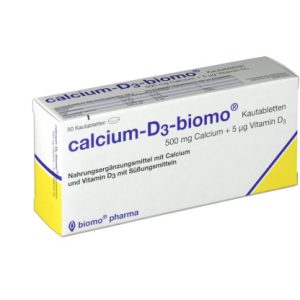 Calcium D3 Biomo Kautabletten 500+D