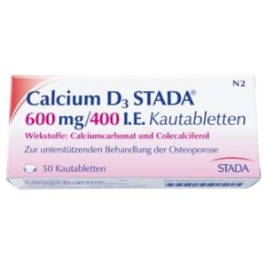 Calcium D3 STADA® 600 mg/400 I.E. Kautabletten