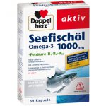 Doppelherz® aktiv Seefischöl Omega-3 1000 mg + Folsäure + B1 + B6 + B12 Kapseln