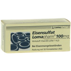 Eisensulfat Lomapharm 100 mg Filmtabletten