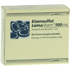 Eisensulfat Lomapharm® 100 mg Filmtabletten