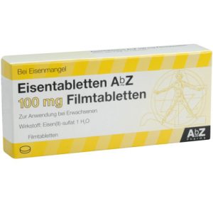 Eisentabletten AbZ 100 mg
