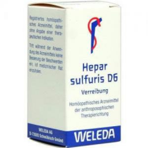 Hepar Sulfuris D6 Trituration