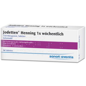 Jodetten® Henning 1x wöchentlich Tabletten