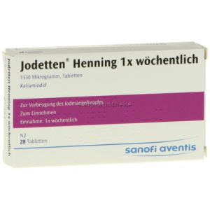 Jodetten Henning 1x wöchentlich Tabletten