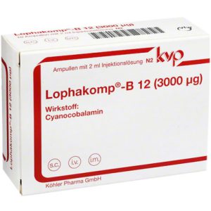 LOPHAKOMP B 12 3000 µg Injektionslösung