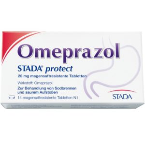 OMEPRAZOL STADA protect 20 mg magensaftres. Tabl.