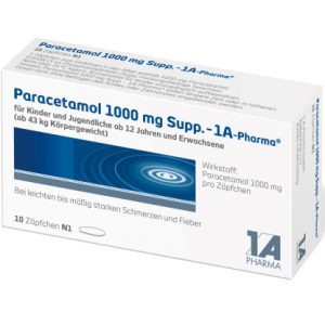 Paracetamol 1000 mg Supp. - 1A-Pharma®
