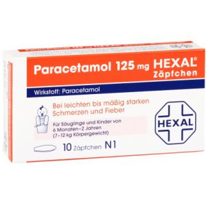 Paracetamol 125 mg HEXAL® Zäpfchen