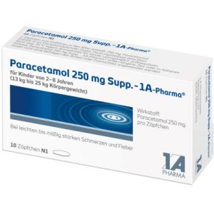 Paracetamol 250 mg Supp. - 1A-Pharma®