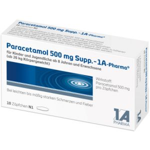 Paracetamol 500 mg Suppositorien - 1 A Pharma®