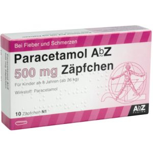 Paracetamol AbZ 500 mg Zäpfchen