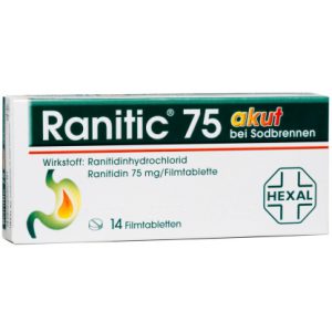Ranitic® 75 mg akut bei Sodbrennen