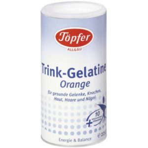Töpfer Trinkgelatine Orange Pulver