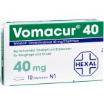 Vomacur® 40 mg Zäpfchen