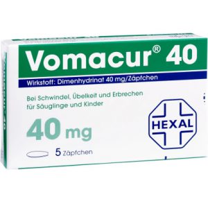 Vomacur® 40 mg Zäpfchen