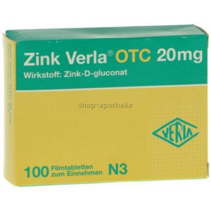 Zink Verla® OTC 20 mg