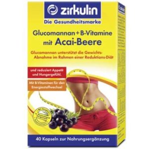 Zirkulin Glucomannan + B-Vitamine mit Acai-Beere
