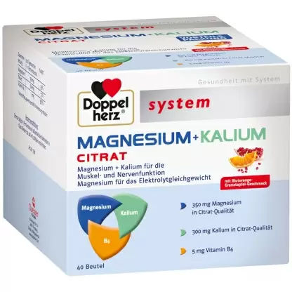 Doppelherz® system MAGNESIUM + KALIUM CITRAT Granulatbeutel